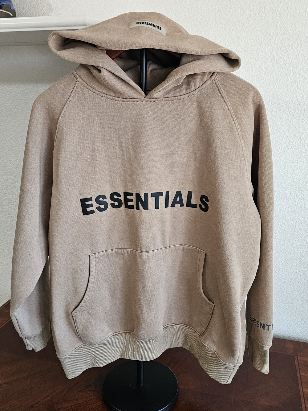 ESSENTIALS Women's Tan Hoodie, Size Medium